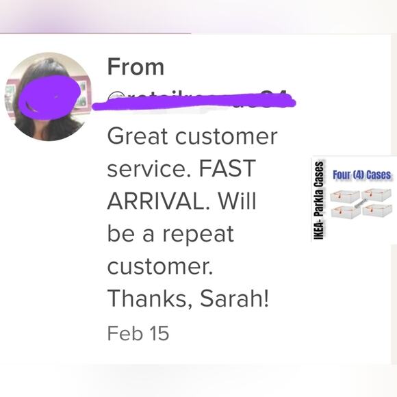 IKEA PÄRKLA Set of Four (4) IKEA Roomy Sturdy Storage Reusables Case Moving Eco - Picture 4 of 14